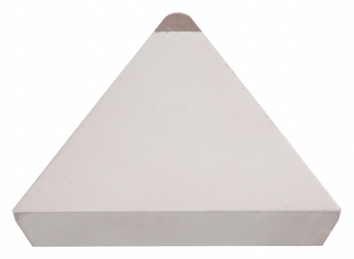 Triangle Turning Insert: 1/4 in Inscribed Circle, Neutral, 11° Clearance Angle, TPGN Insert