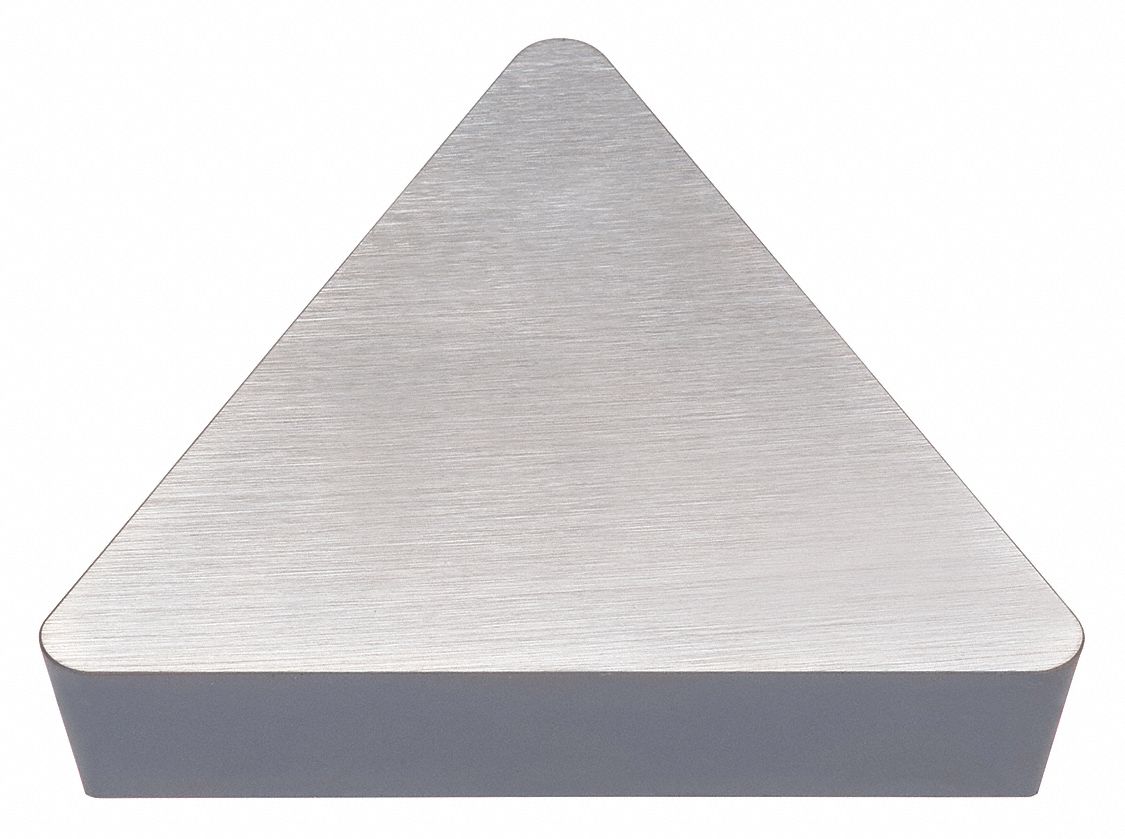 Triangle Turning Insert: 3/8 in Inscribed Circle, Neutral, 11° Clearance Angle, TPMN Insert