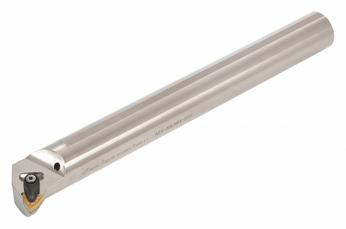 TUNGALOY Indexable Boring Bar, Insert Shape Trigon, Overall Length 14