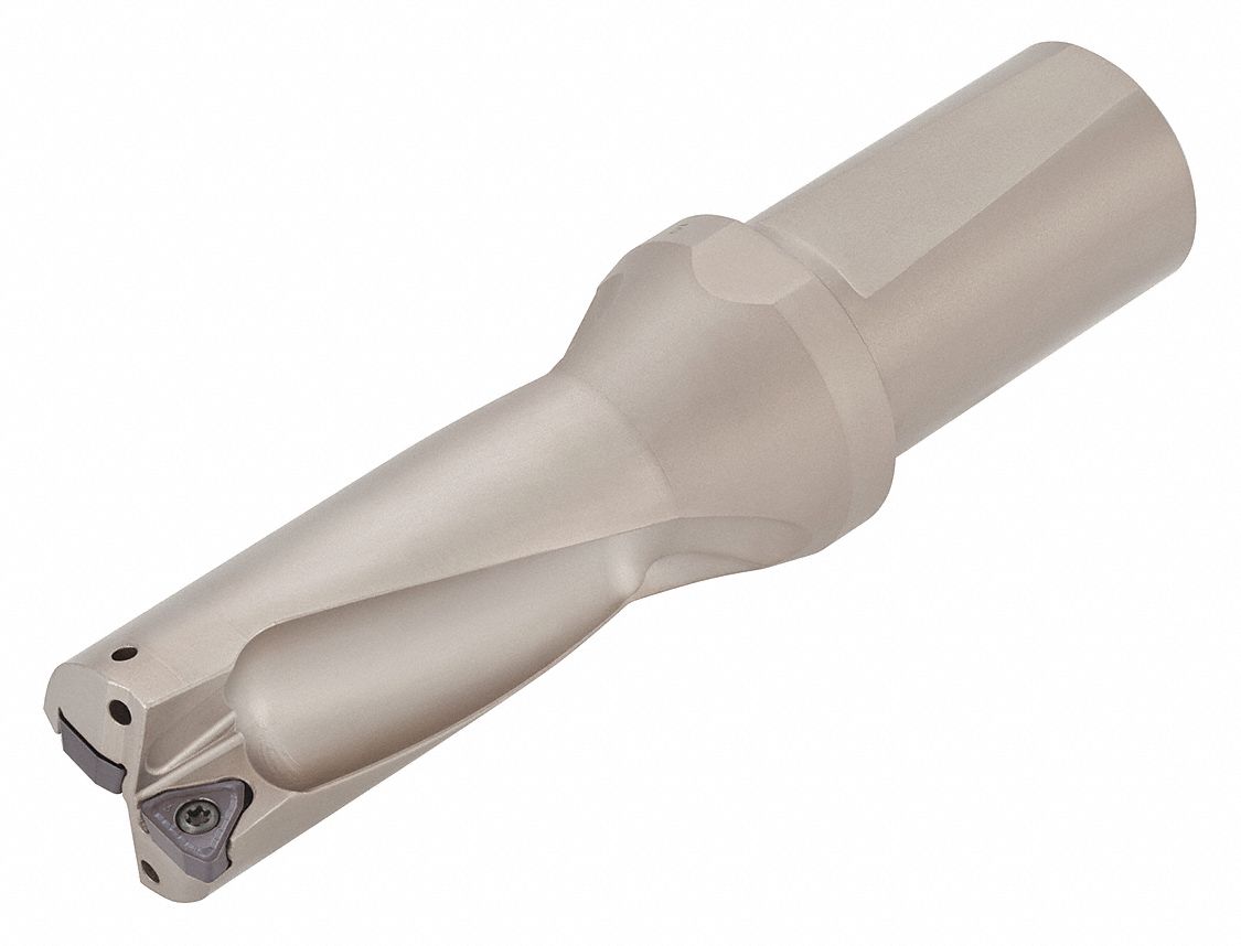 TUNGALOY Indexable Insert Drill, Max. Drill Dia. 17/16 in, 2xD, Max