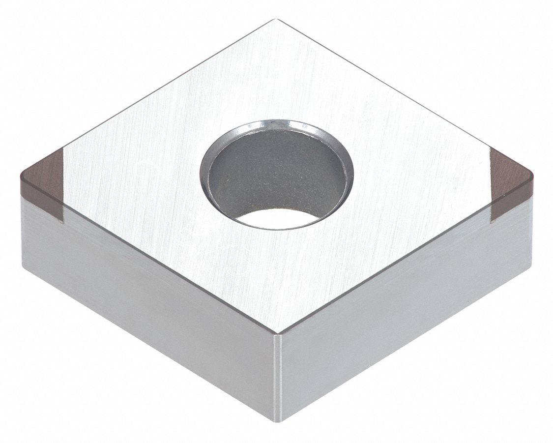 Diamond Turning Insert: CNM Insert, Neutral, 3/16 in Thick, 1/32 in Corner Radius, TiCN