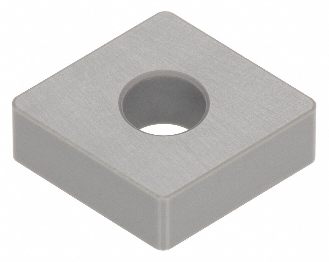 Diamond Turning Insert: CNMG Insert, Neutral, 3/16 in Thick, 1/64 in Corner Radius, TiAlN