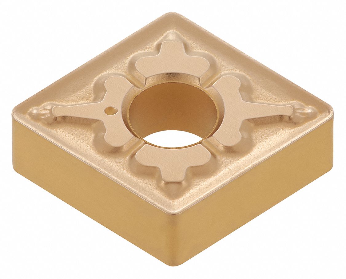 Diamond Turning Insert: CNMG Insert, Neutral, 3/16 in Thick, 1/64 in Corner Radius, T9125
