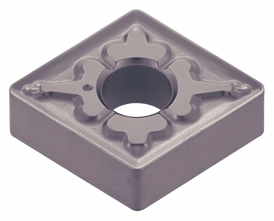 Diamond Turning Insert: CNMG Insert, Neutral, 3/16 in Thick, 1/32 in Corner Radius, TiAlN