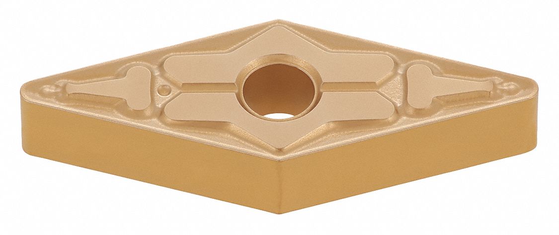 Diamond Turning Insert: VNMG Insert, Neutral, 3/16 in Thick, 1/64 in Corner Radius, TiAlN