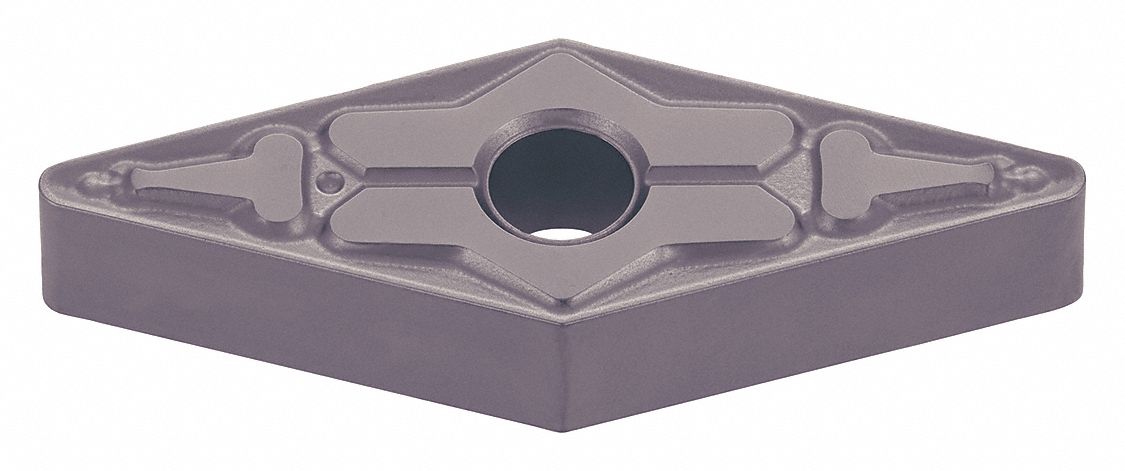 Diamond Turning Insert: VNMG Insert, Neutral, 3/16 in Thick, 1/32 in Corner Radius, TiAlN