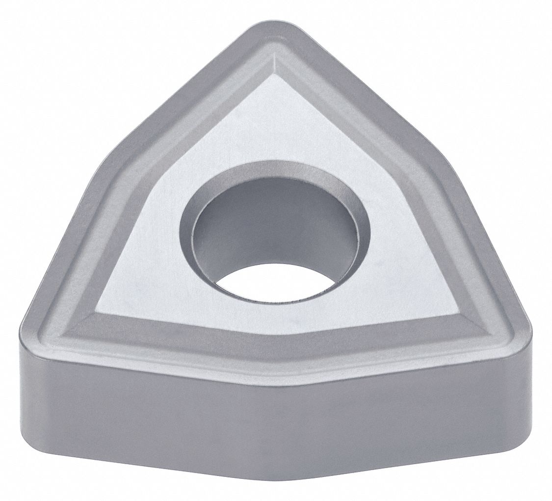 Turning Insert: 1/2 in Inscribed Circle, Neutral, 3/16 in Thick, SA Chip-Breaker, KS20