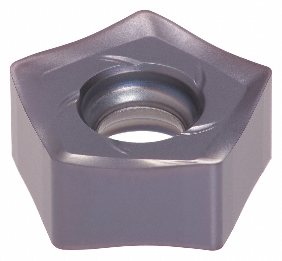 Pentagon Milling Insert: 0.480 in Inscribed Circle, 0.80mm Corner Radius, 0.236 in Thick