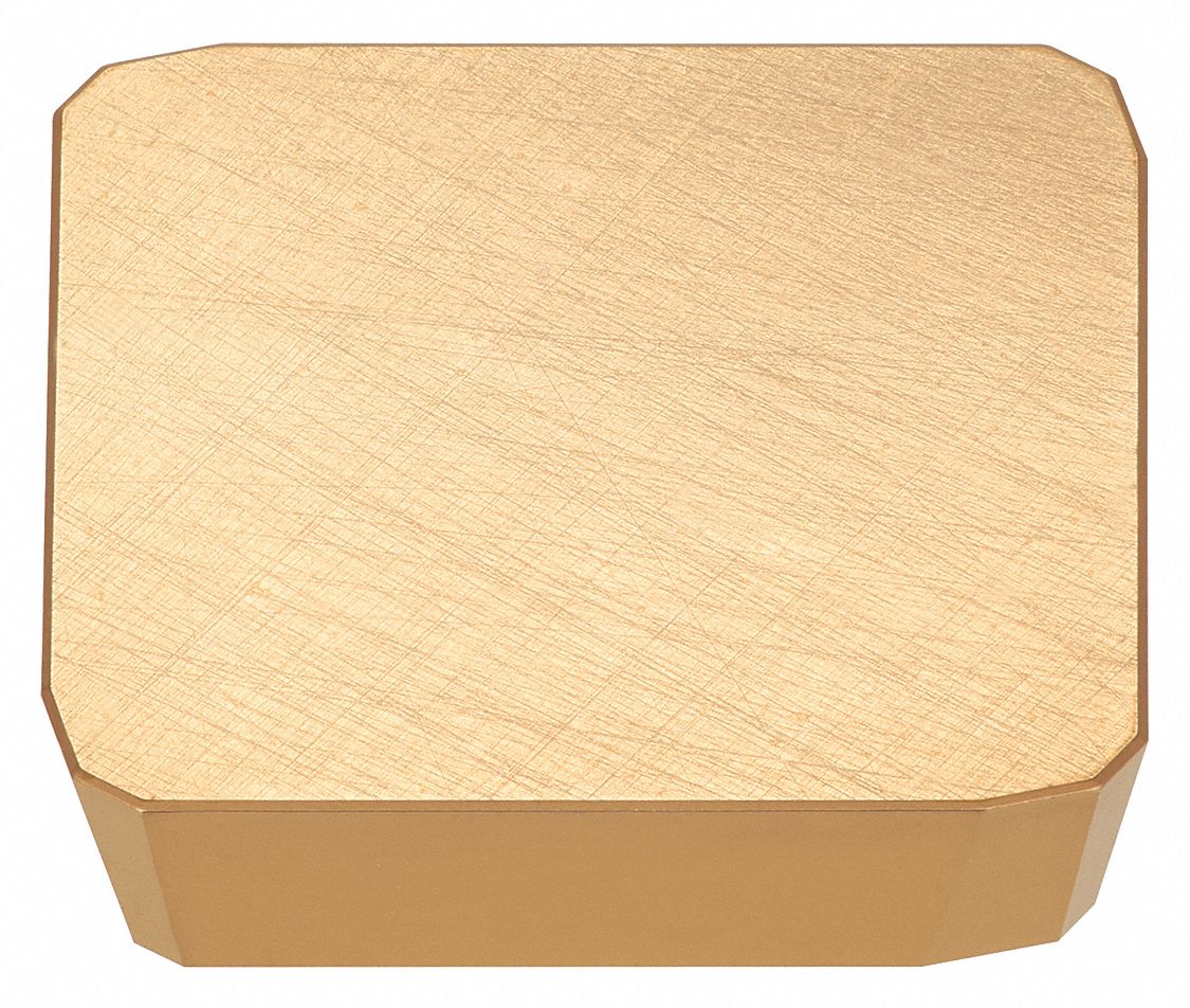 Square Milling Insert: 1/2 in Inscribed Circle, 0.125 in Thick, 11° Clearance Angle