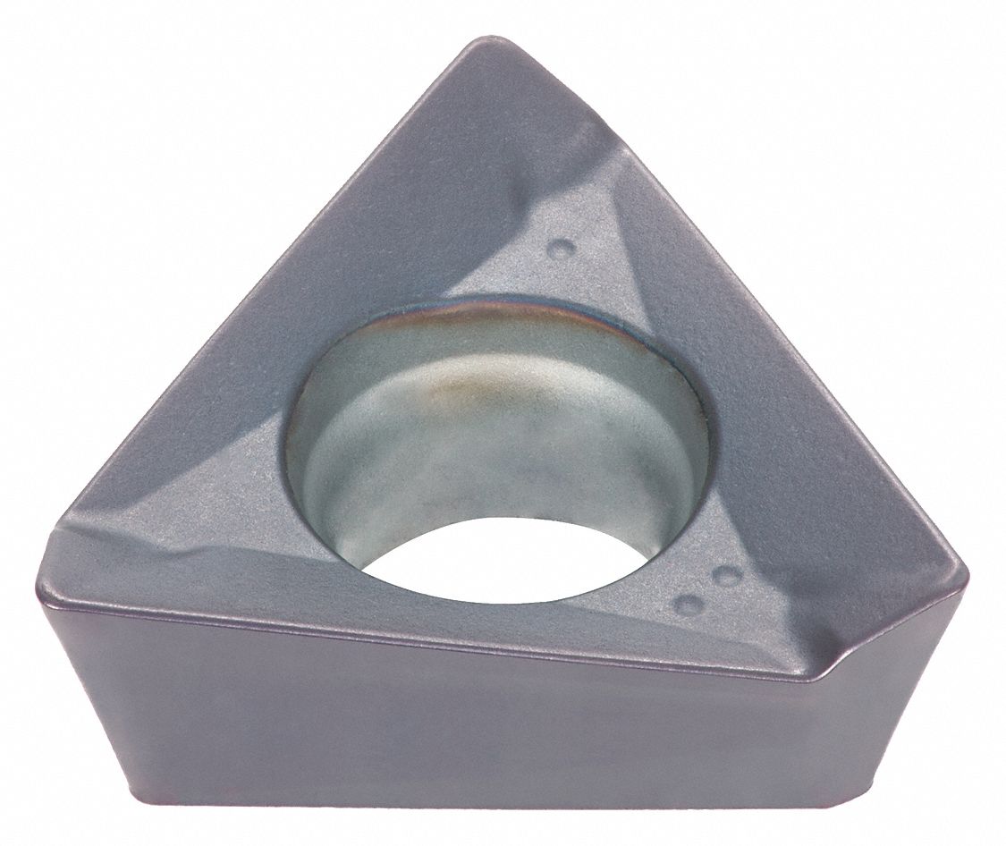 Triangle Milling Insert: 0.339 in Inscribed Circle, 0.40mm Corner Radius, 0.185 in Thick