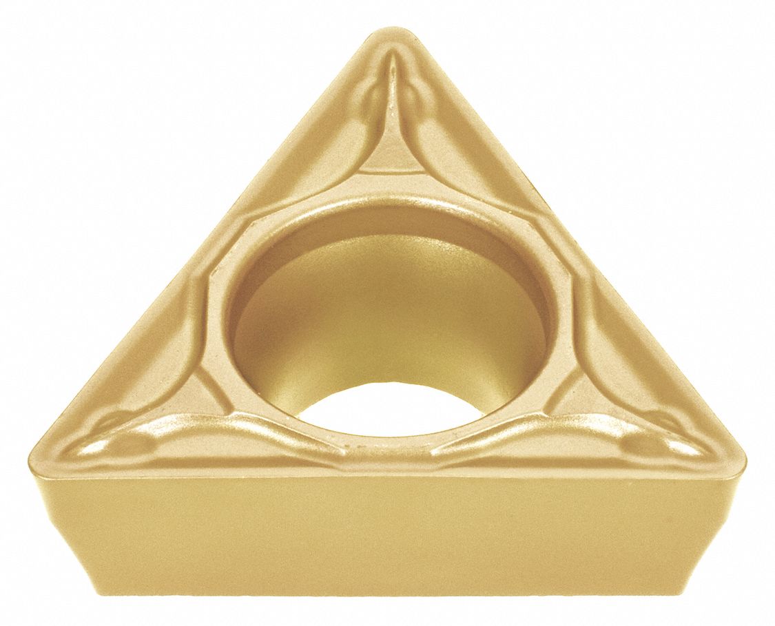 Triangle Turning Insert: 6.35mm Inscribed Circle, Neutral, PS Chip-Breaker, TiCNO, GT9530