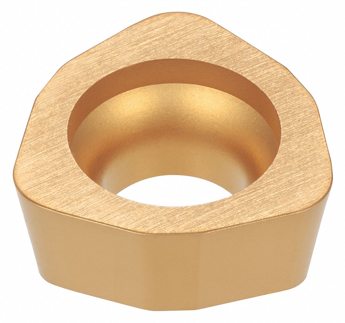 Trigon Milling Insert: 0.3130 in Inscribed Circle, 1.50mm Corner Radius, 0.138 in Thick