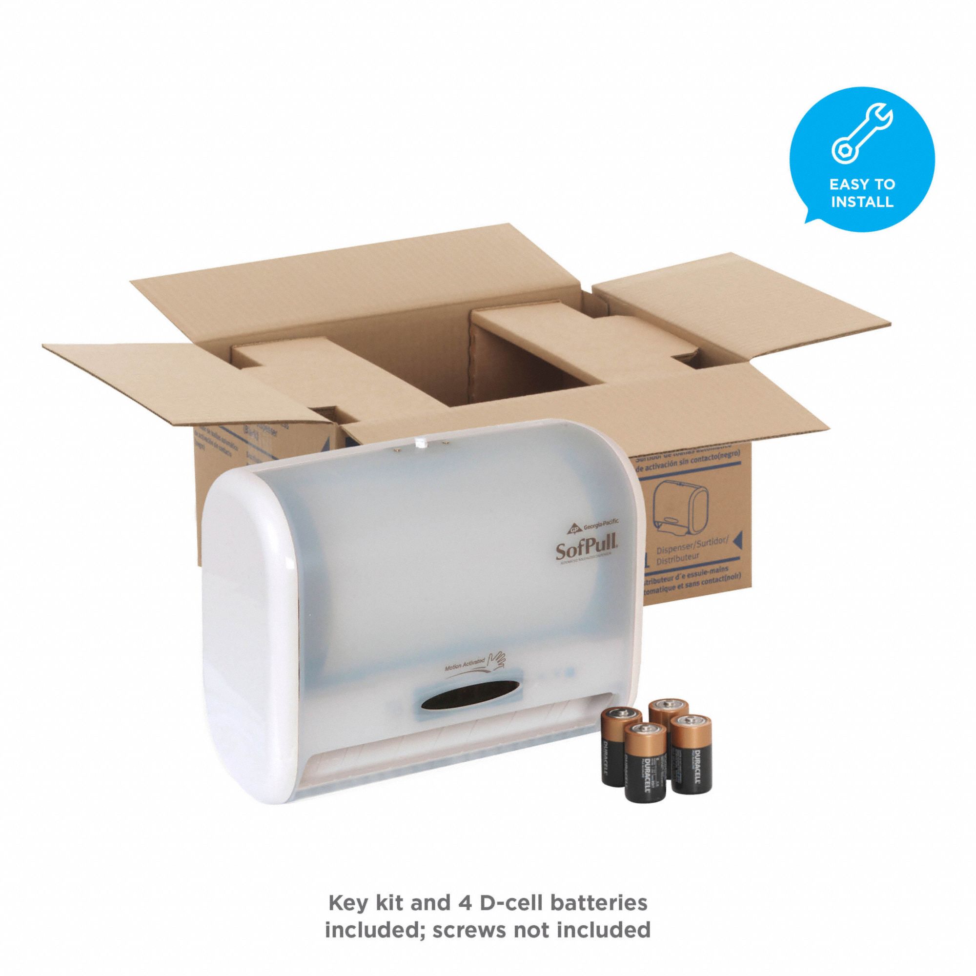 GEORGIA-PACIFIC Paper Towel Dispenser, (1) Roll, White - 38UF92|58487