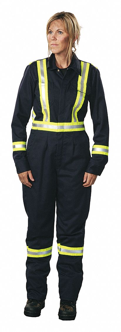 BIG BILL WOMEN'S COVERALLS, 8.7 CAL/SQ CM ATPV, S, 36 IN CHEST, 31 IN ...