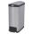 TRASH CAN,RECTANGULAR,13 GAL.,SILVER