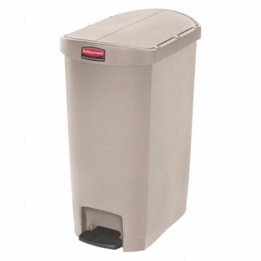 Rubbermaid 6020896 13 gal Premium Gray Step-On Trash Can - Pack of