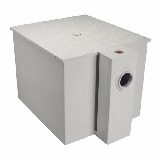 ZURN, 3 in Pipe Dia., 50 gpm Flow Rate, Grease Interceptor 38UK33Z11708003IP Grainger