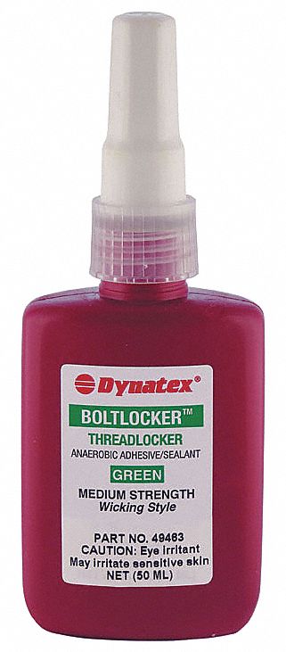 Wicking Grade Threadlocker: Series Boltlocker, Wicking Grade Threadlocker, Green, Liquid, 50 mL