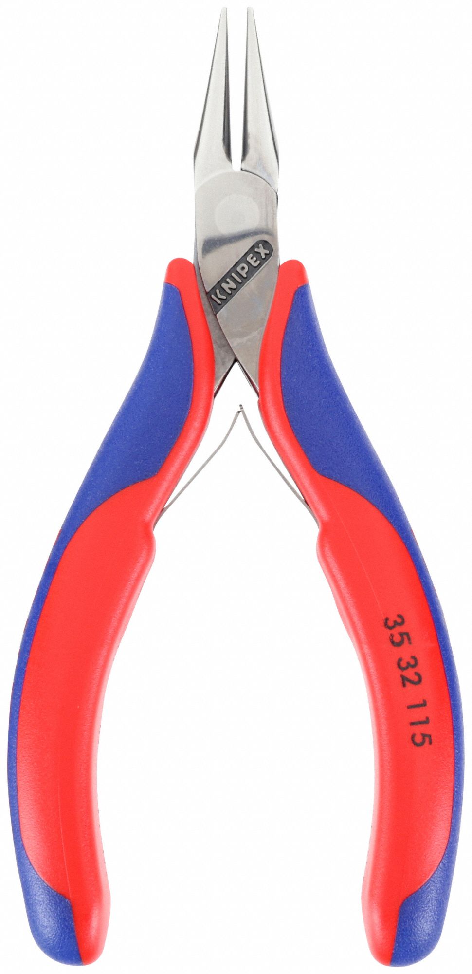 ROUND NOSE PLIER, ¾ IN MAX JAW OPENING, 4½ IN OVERALL L, ⅞ IN JAW L, 5/64 IN TIP W, SMOOTH