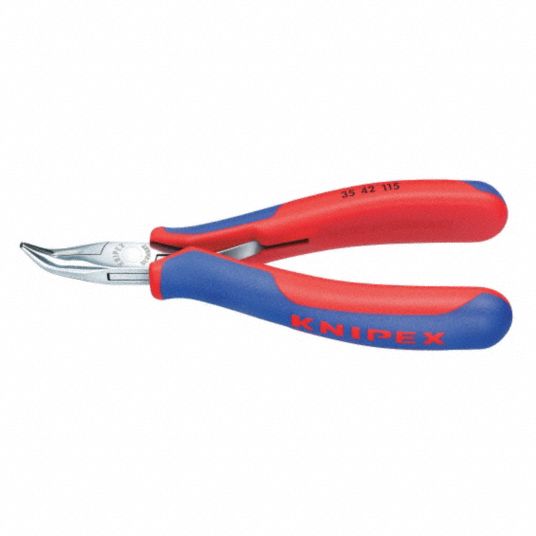 German Bent Chain Nose Plier with Ergonomic Handle