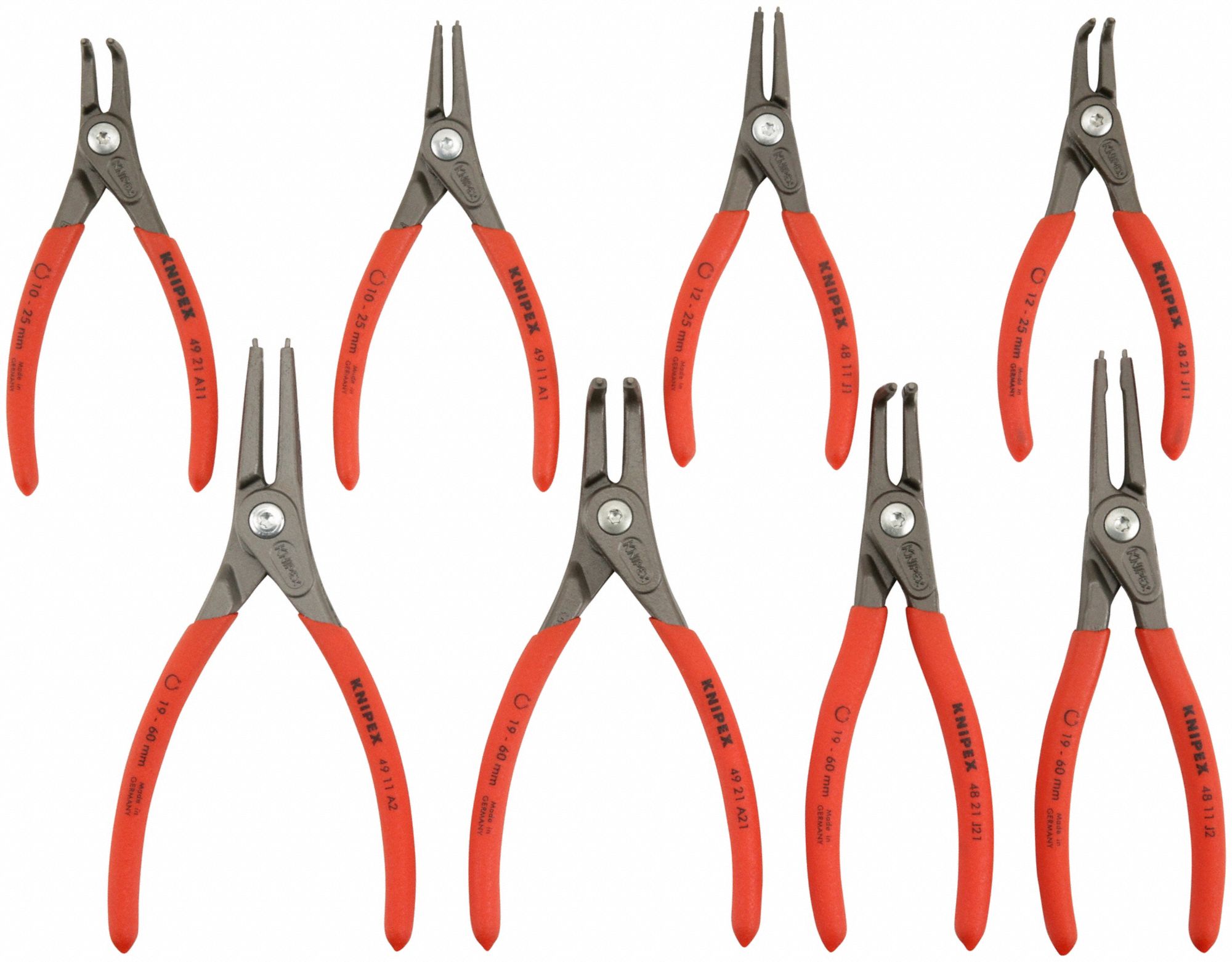 KNIPEX Retaining Ring Plier Set: External Retaining/Internal Retaining ...