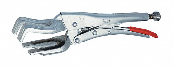 Locking Plier, Plain Grip, 11-1/64" L