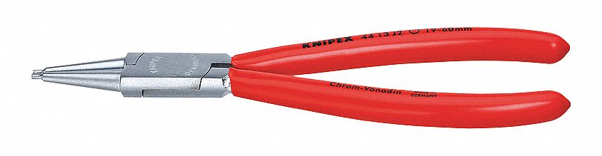 RETAINING RING PLIER, INTERNAL, FOR 85 MM TO 140 MM BORE DIA, 0.126 IN TIP DIA, 12⅝ IN OVERALL L