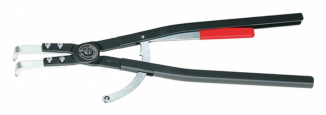 RETAINING RING PLIER, INTERNAL, FOR 252 MM TO 400 MM BORE DIA, 0.177 IN TIP DIA, 90 °  TIP ANGLE