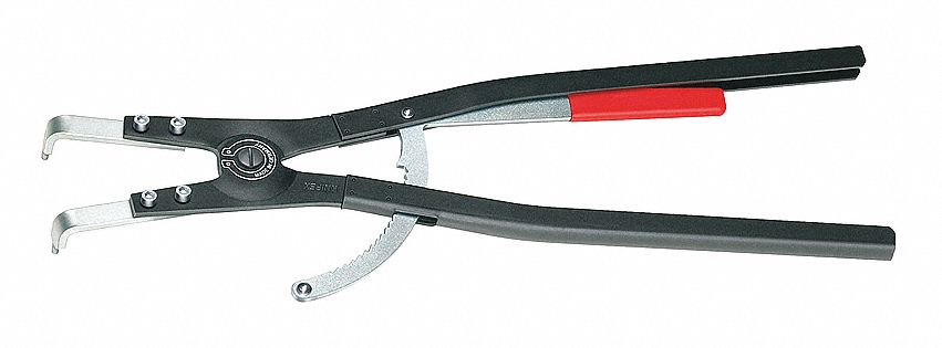 RETAINING RING PLIER, EXTERNAL, FOR 252 MM TO 400 MM SHAFT DIA, 0.177 IN TIP DIA, 90 °  TIP ANGLE