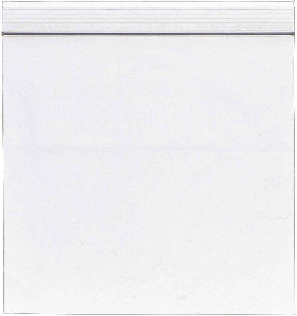 RECLOSABLE POLY BAG, 4 MIL THICK, 9 IN W, 12 IN L, FLAT PACK, ZIP, POLYETHYLENE, 500 PK