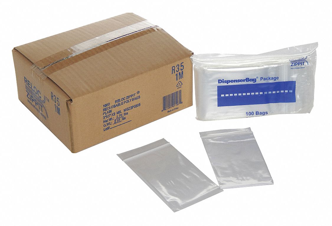 2x3 To 24x24 Clear Zipper Seal Zip Lock Top Reclosable Poly Plastic Bags 4 Mil E - Foto 5