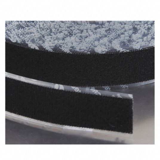 Velcro Brand - 3/4 inch Black Loop: Pressure Sensitive Adhesive - Acrylic