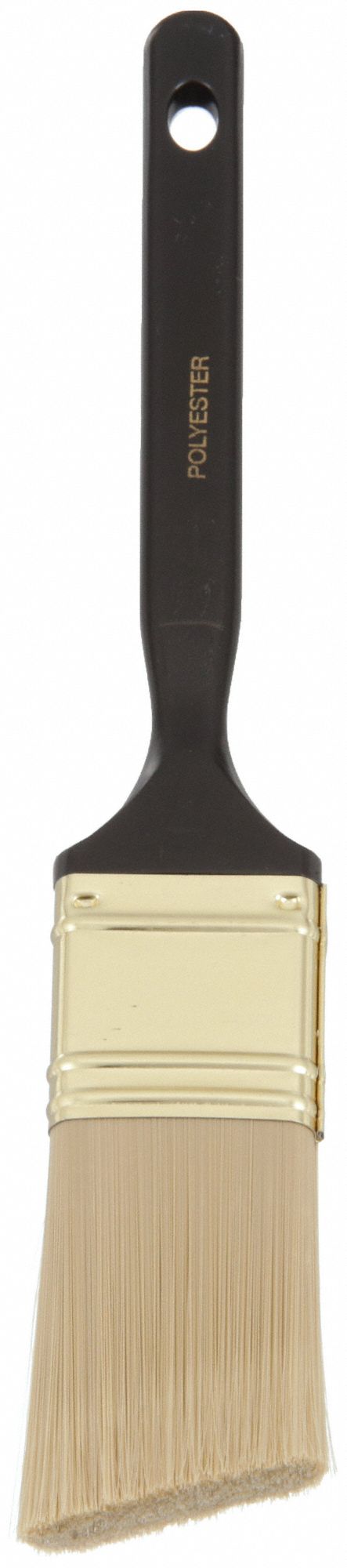 Paint Brush: Angle Sash Brush, 1 1/2 in, Synthetic, Polyester