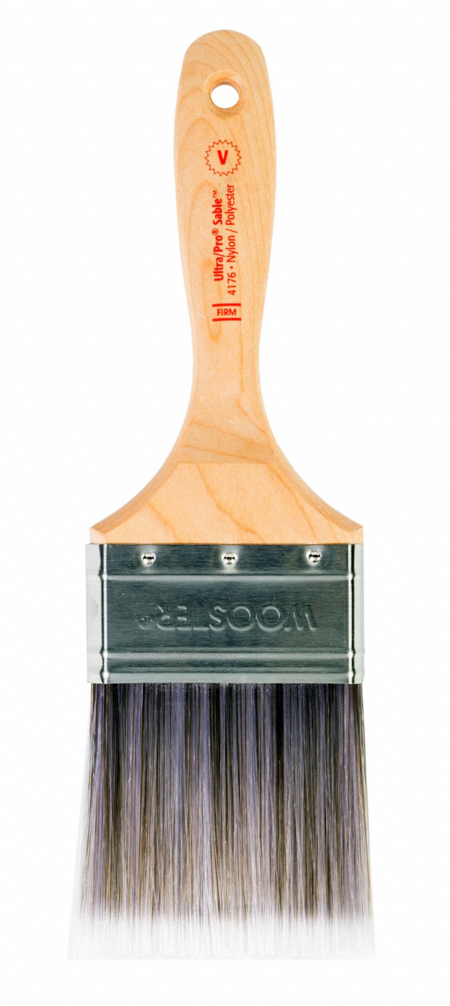 WOOSTER 3 in Flat Sash Polyester/Nylon Paint Brush, Firm, for All