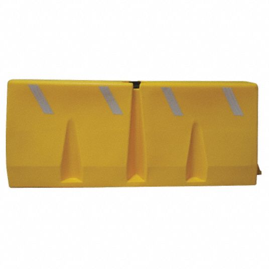 24 in Overall Ht, 62 1/4 in x 24 in, Polycade Traffic Barrier - 38UZ83 ...