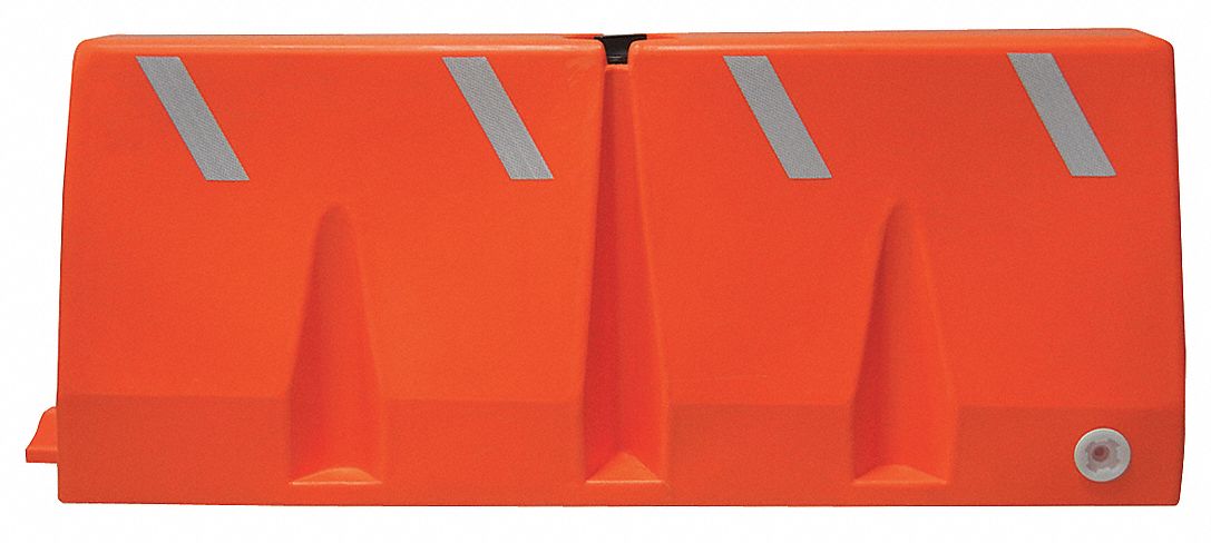 Unrated Yellow 34 x 73-3/4 x 18 Jersey Barrier