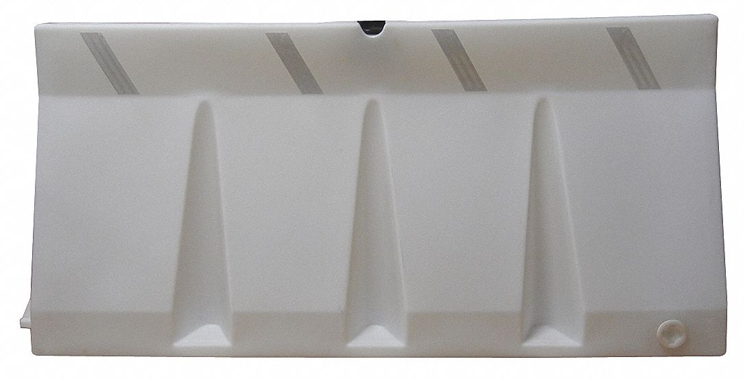 Polycade Traffic Barrier: 33 3/4 in Overall Ht, 69 3/4 in x 33 3/4 in, Diamond, OSHA