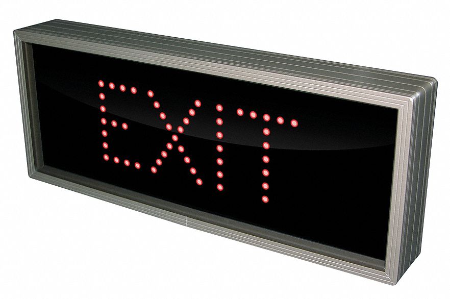 38V895 - LED Parking Sign Exit Red/Black