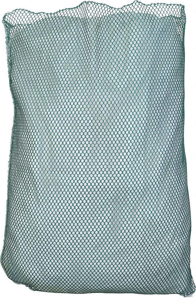 Laundry Bag: Green, 36 in Overall Lg, 24 in Overall Wd, 36 in Overall Ht, Polyester