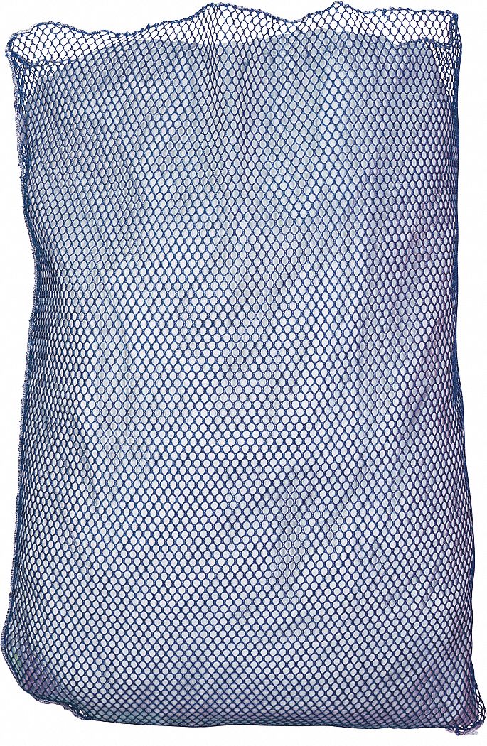 MESH LAUNDRY BAG,BLUE,PK12