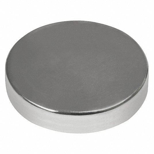 Rare Earth Magnet Material: Neodymium Iron Boron, Sintered, 20.6 lb Max. Pull, 3/4 in Dia