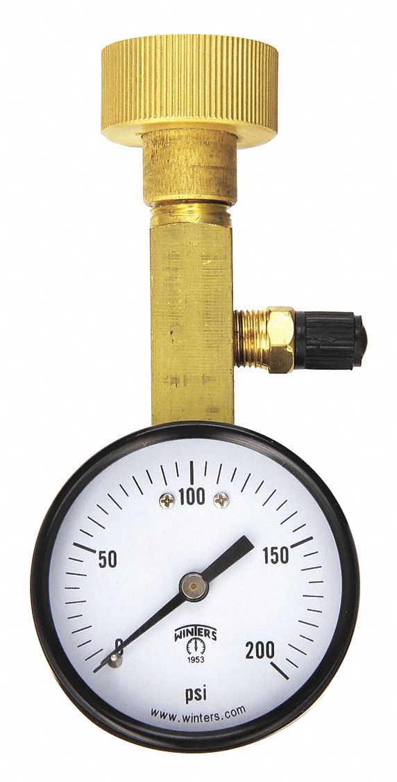 38VL20 - Air Over Water Test Gauge Kt 0 to 200psi