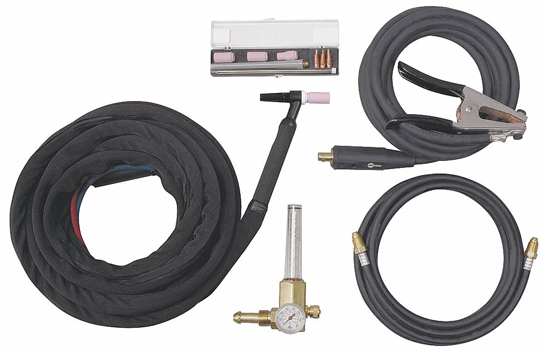 MILLER ELECTRIC, WaterCooled, W375, TIG Torch Kit 38VL25301268