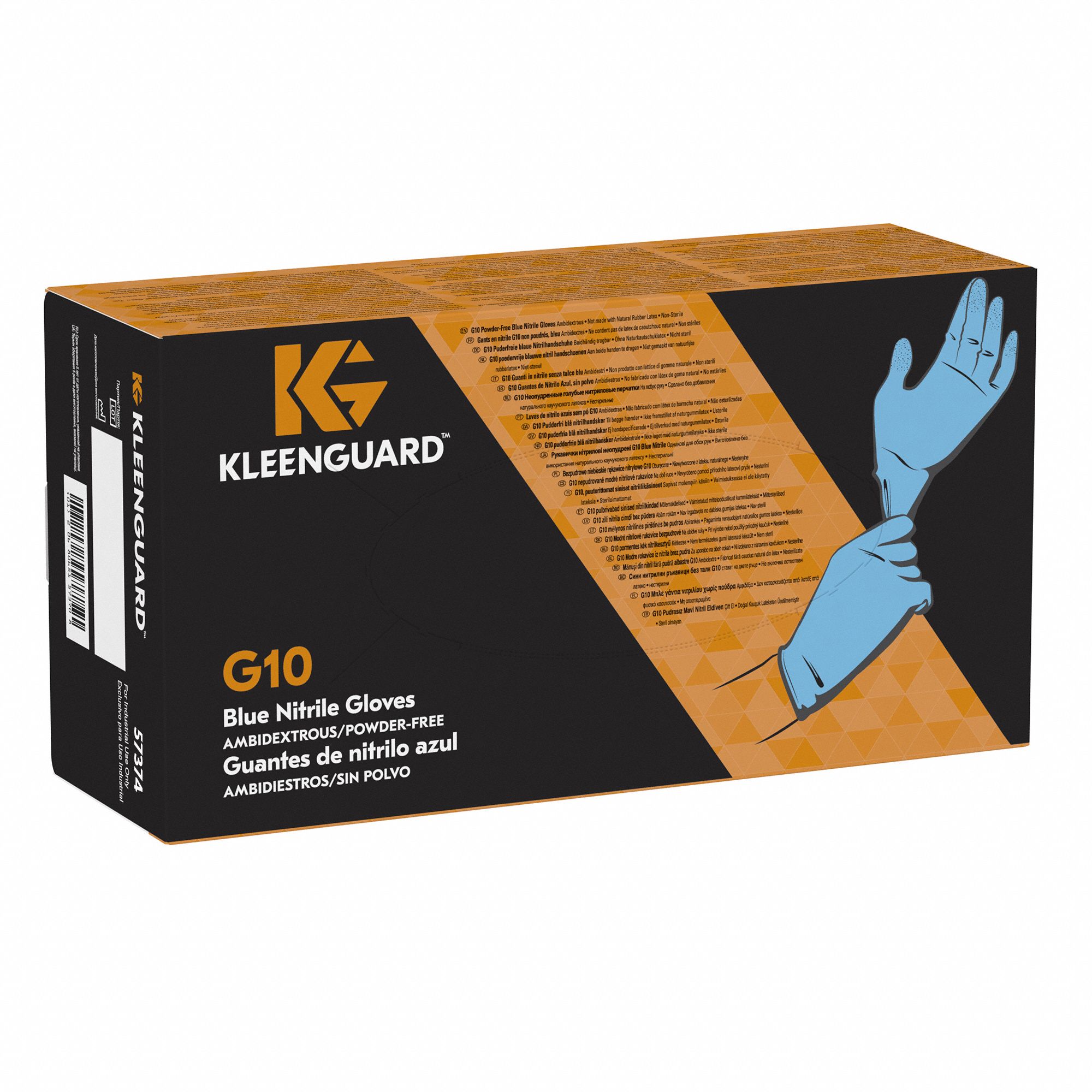 KIMBERLYCLARK Nitrile Glove, G10 Blue, XL, PK900 38VL6257374 Grainger