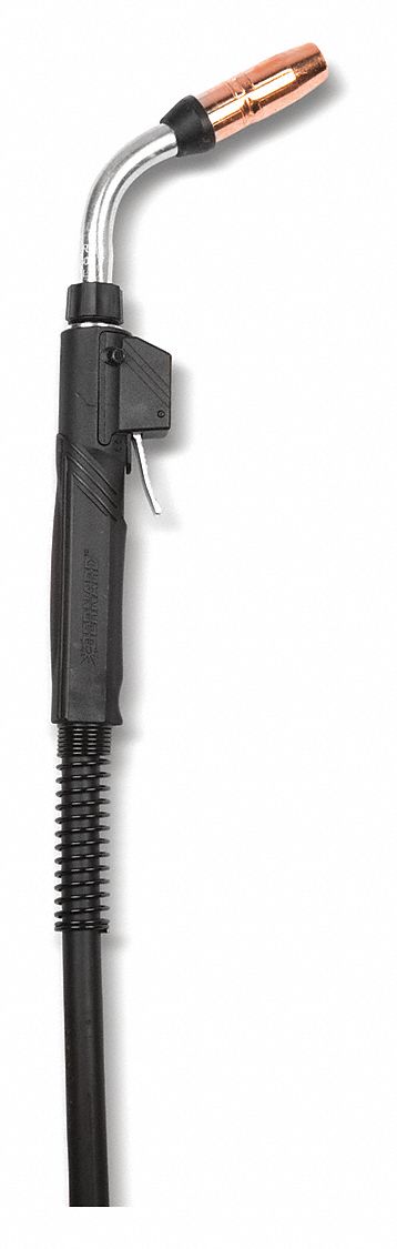 MIG GUN, BTB-T SERIES, 400 A, 5/64 IN, 15 FT, MILLER-COMPATIBLE, AIR-COOLED