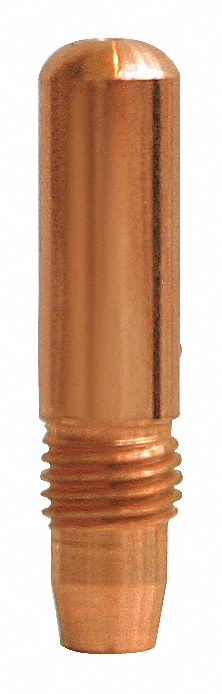 WELDING CONTACT TIP, TOUGH LOCK, 0.04 IN, COPPER