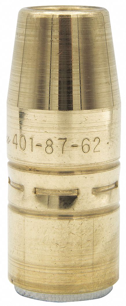 NOZZLE, TOUGH LOCK, ⅝ IN, TAPERED, ⅛ IN STICK-OUT, BRASS