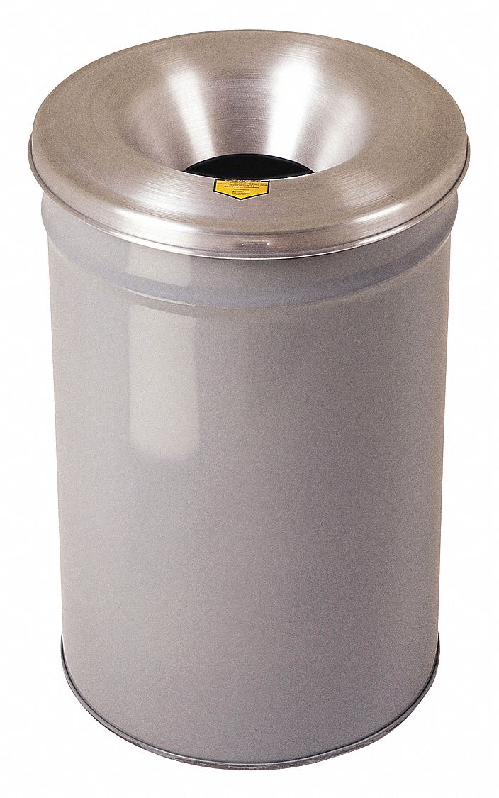 CEASE-FIRE CAN W/ ALUM HEAD, GRY, 30 GAL