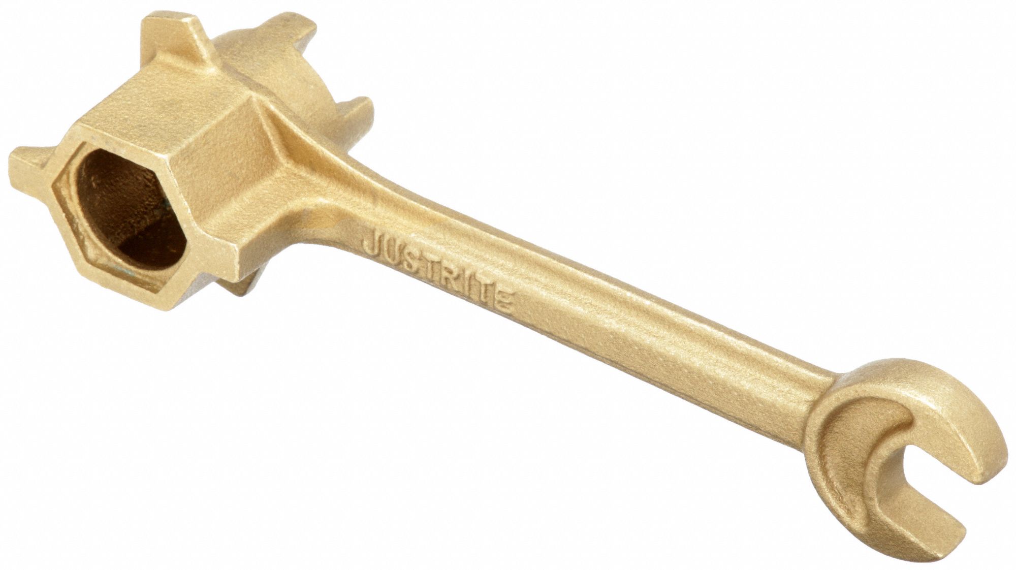 GRAINGER APPROVED Drum Bung Wrench, 3/4 in, 2 in, Brass, Natural