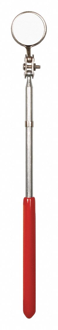 INSPECTION MIRROR, 7/8 IN DIAMETER, GLASS MATERIAL, ROUND SHAPE
